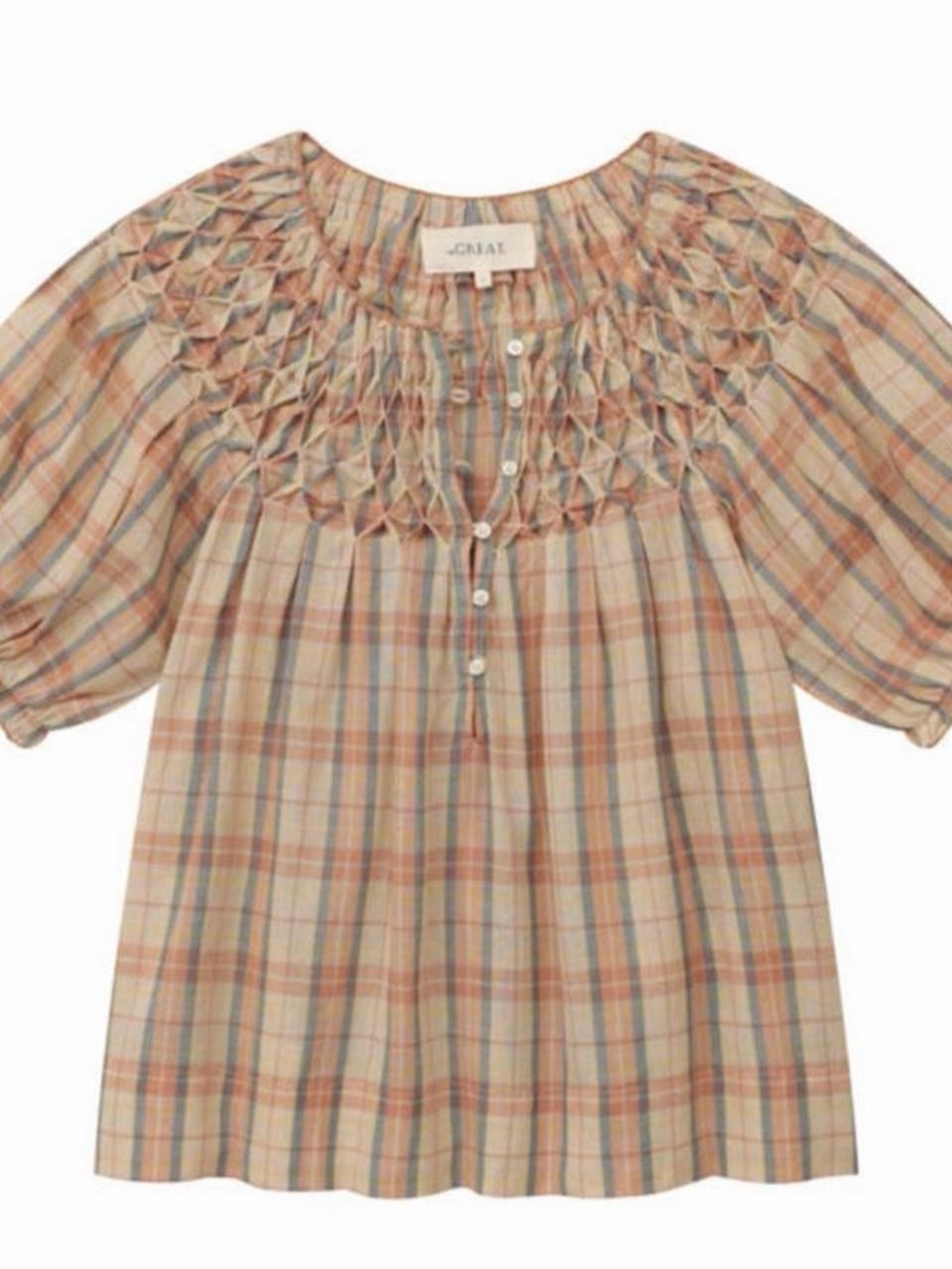 The Great Hazel Top Rose Plaid